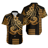 Kakau Hawaiian Polynesian Matching Dress and Hawaiian Shirt - Gold LT6 No Dress Gold - Polynesian Pride