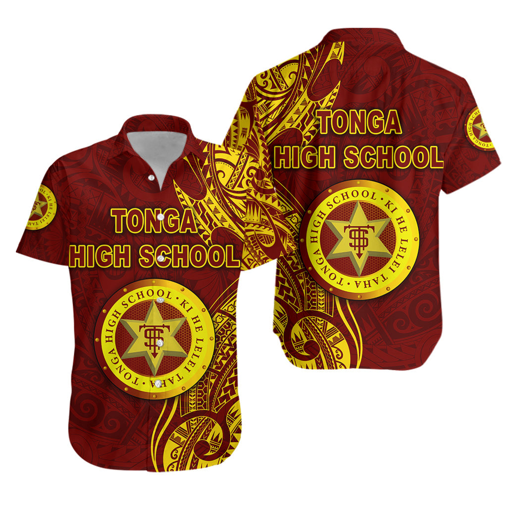 Tonga High School Hawaiian Shirt Simple Vibes - Maroon LT8 Unisex Maroon - Polynesian Pride