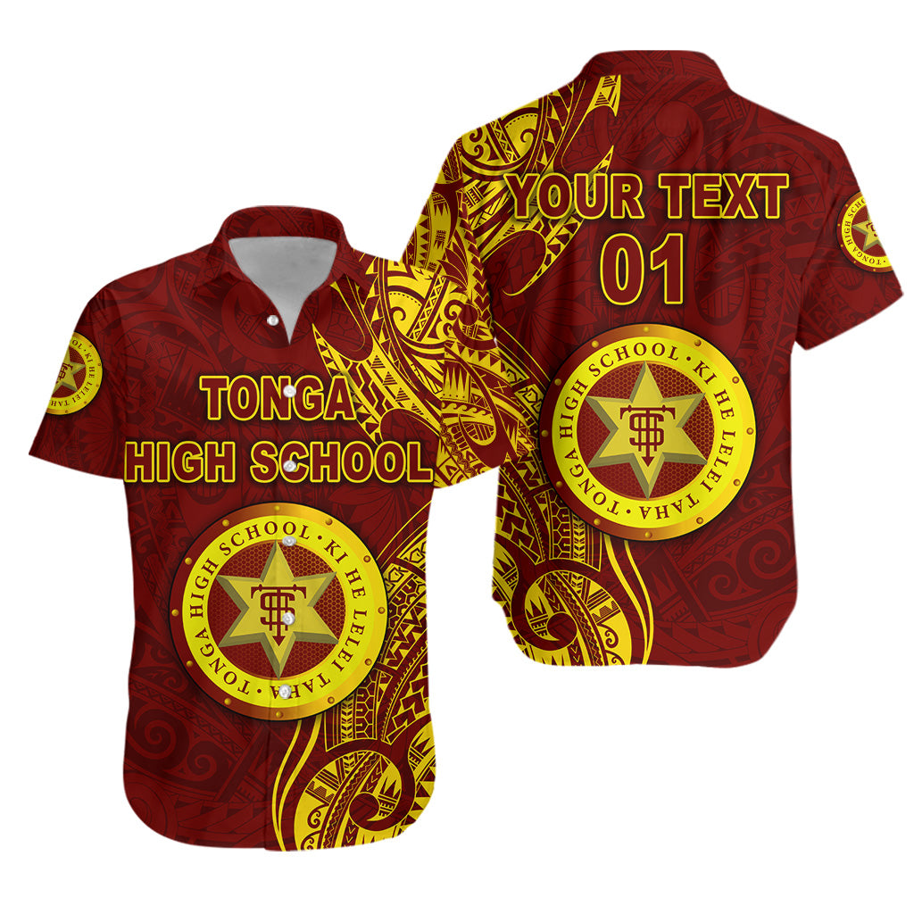 (Custom Personalised) Tonga High School Hawaiian Shirt Simple Vibes - Maroon, Custom Text And Number LT8 Unisex Maroon - Polynesian Pride