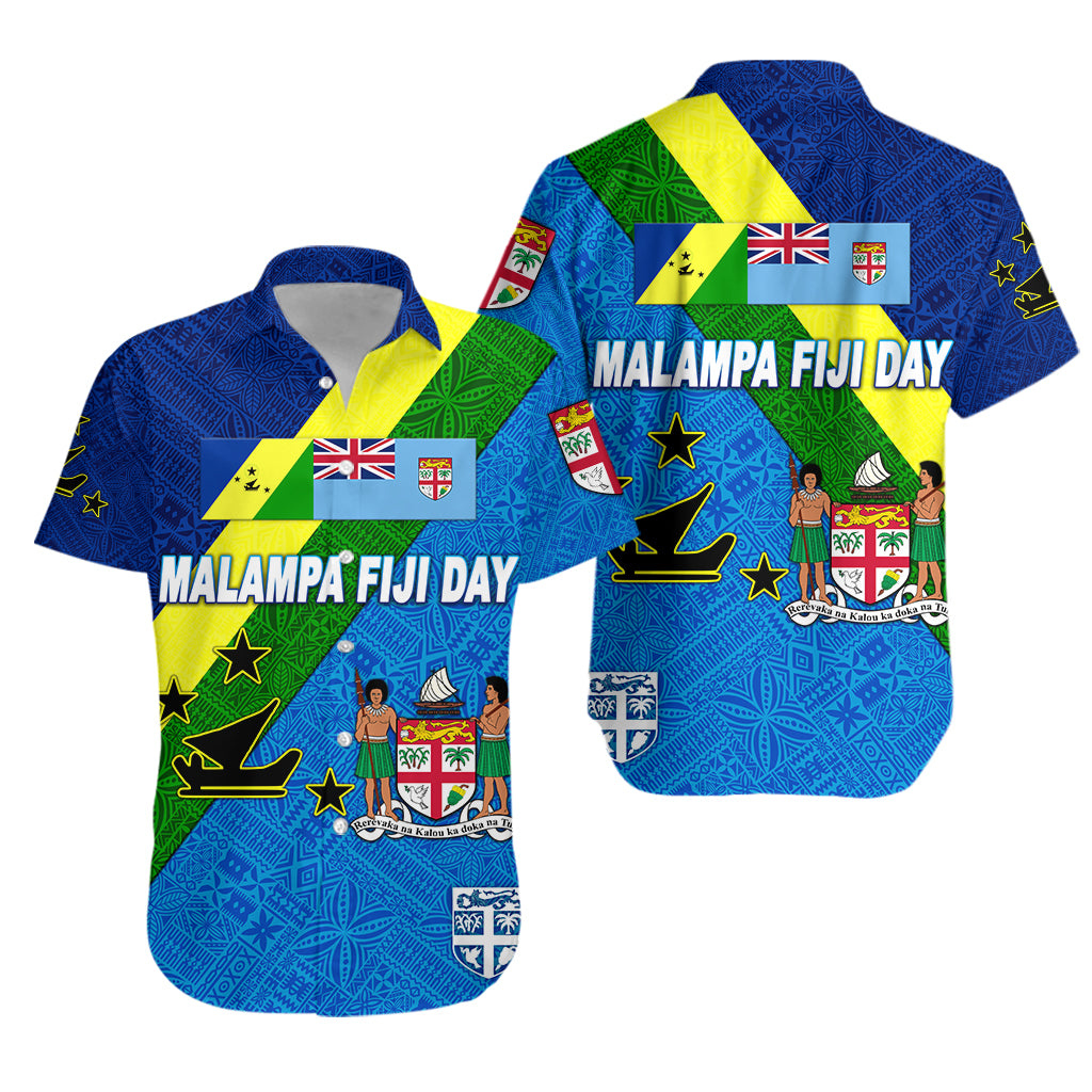 Vanuatu Malampa And Fiji Day Hawaiian Shirt October 10 LT8 Unisex Blue - Polynesian Pride