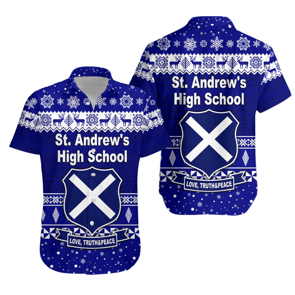 St. Andrew's High School Christmas Hawaiian Shirt Simple Style LT8 - Polynesian Pride