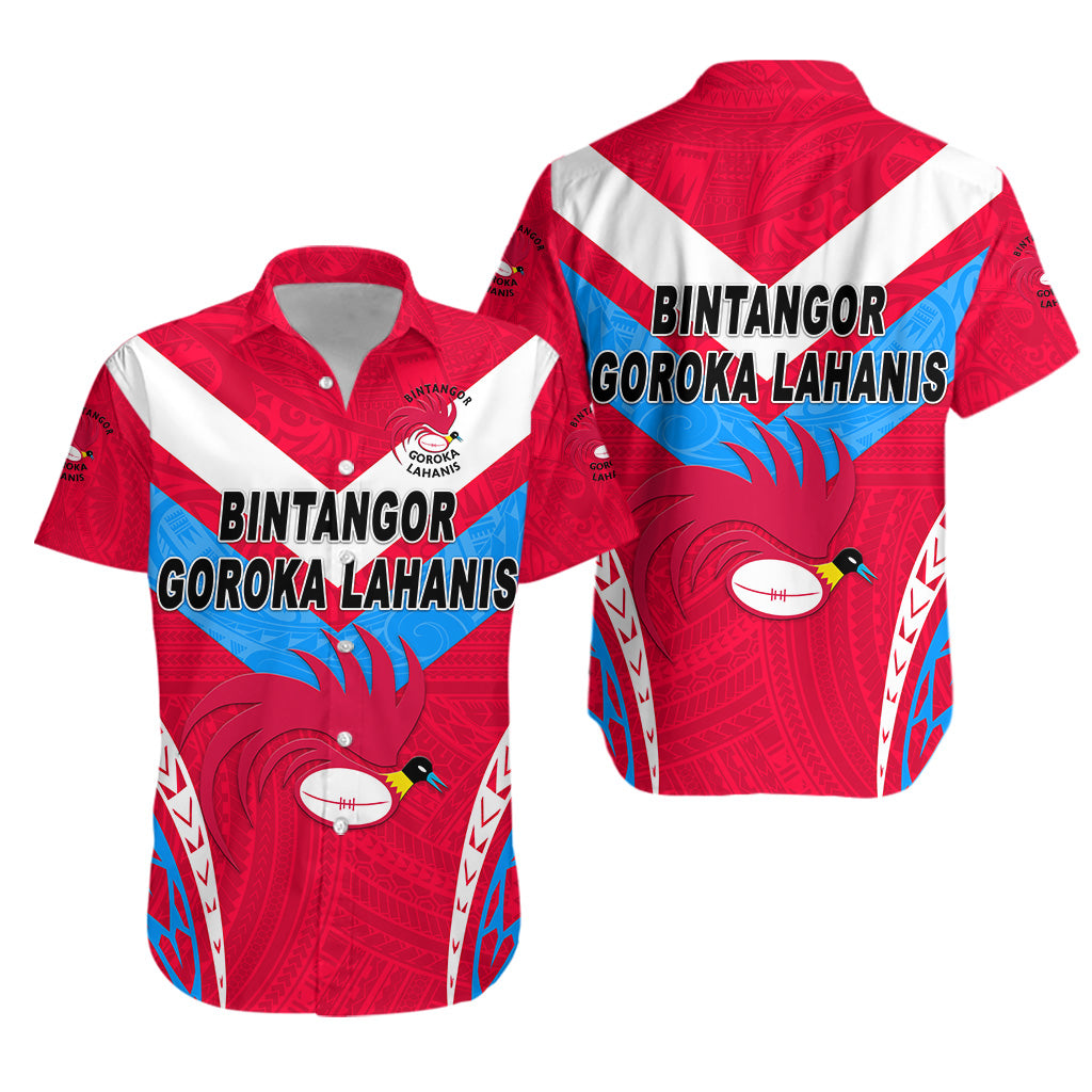 Papua New Guinea Bintangor Goroka Lahanis Hawaiian Shirt Rugby Original Style - Red LT8 Unisex Red - Polynesian Pride