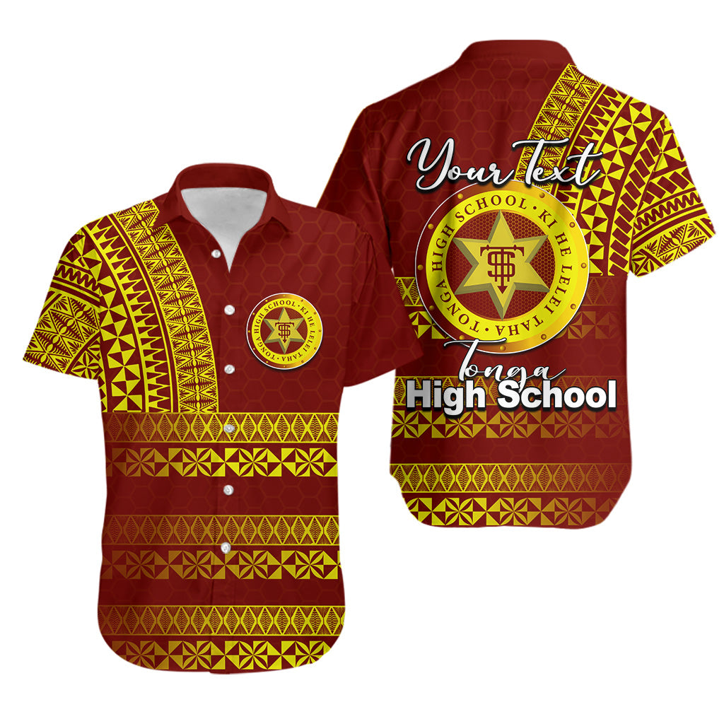 (Custom Personalised)Tonga High School Hawaiian Shirt Tonga Tattoo Style LT6 Unisex Brown - Polynesian Pride