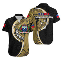 Samoa Independence Day Tribal Tattoo Hawaiian Shirt No.2 LT6 Unisex Gold - Polynesian Pride