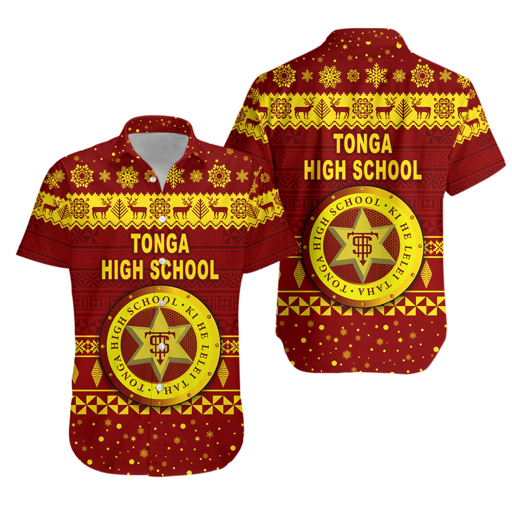 Tonga High School Christmas Hawaiian Shirt Simple Style LT8 - Polynesian Pride