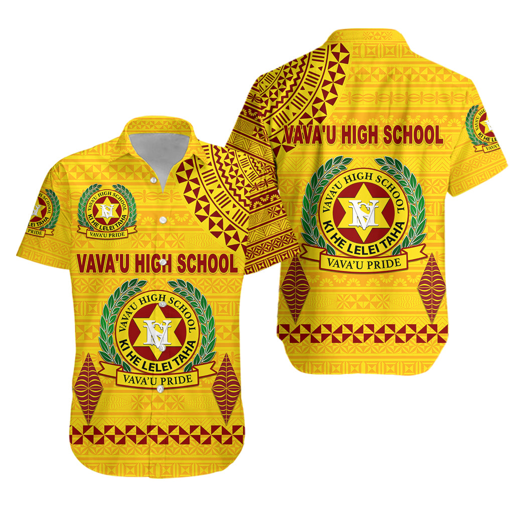 Tonga Vava'u High School Hawaiian Shirt Simple Style - Yellow LT8 Unisex Yellow - Polynesian Pride