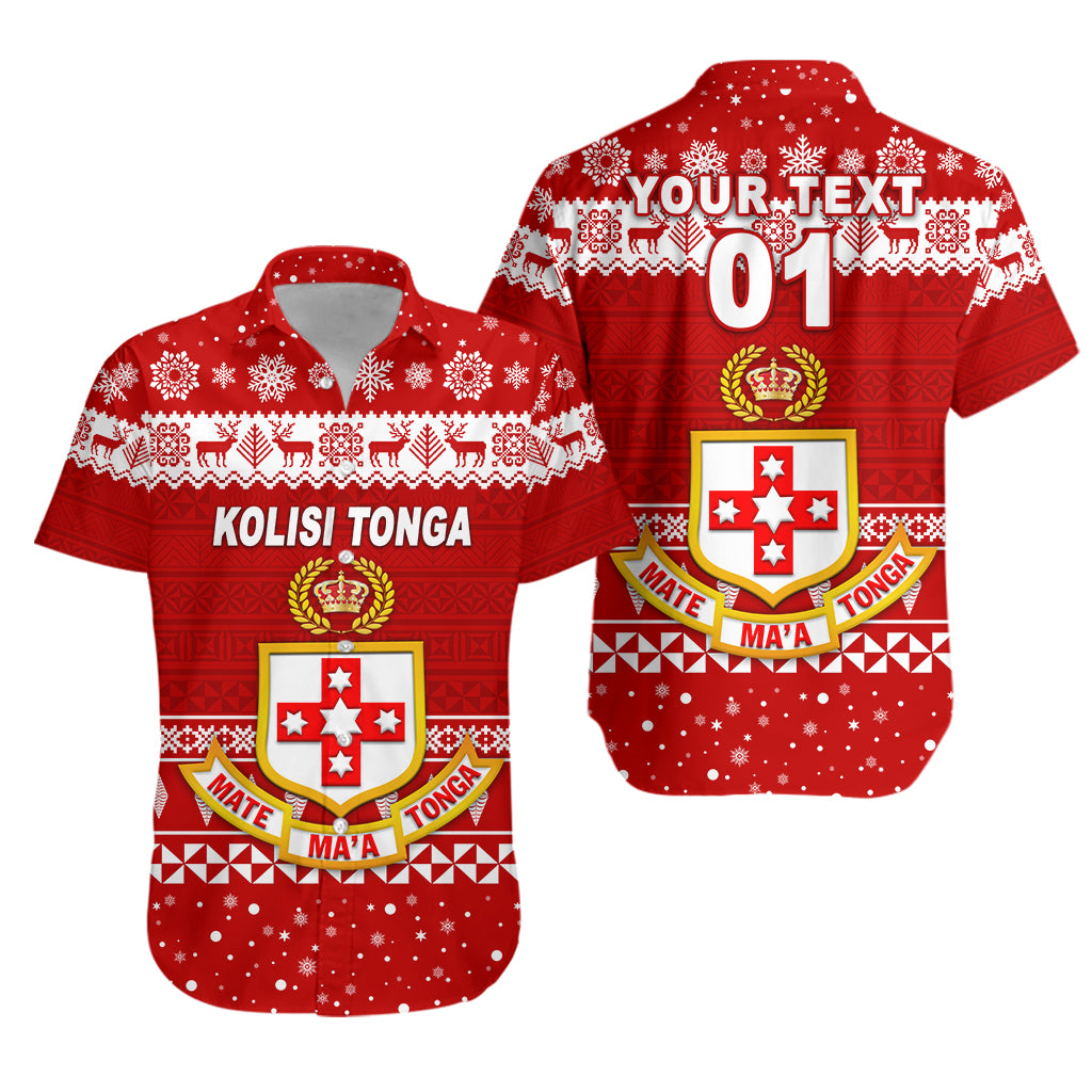 (Custom Personalised) Kolisi Tonga College Christmas Hawaiian Shirt Simple Style LT8 - Polynesian Pride