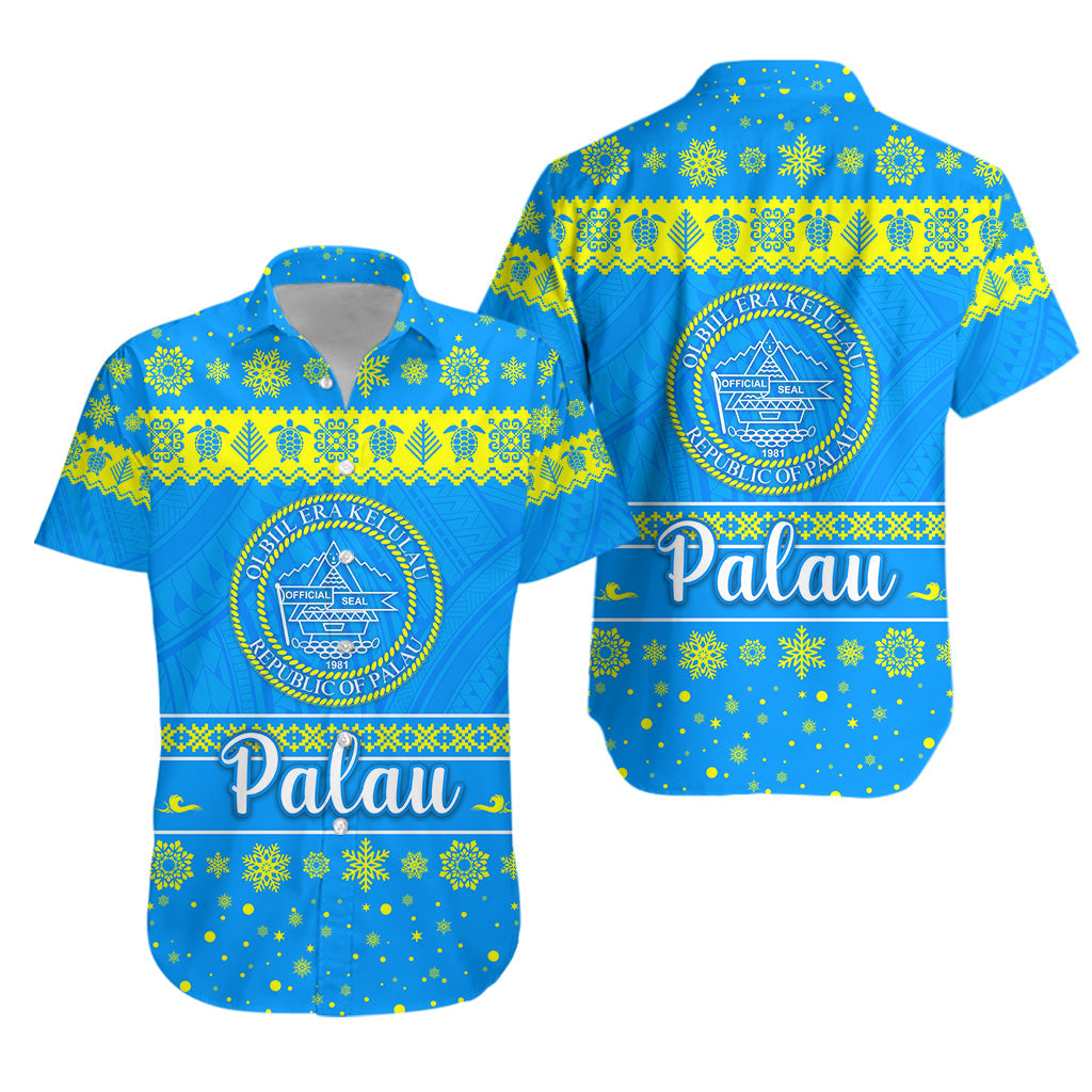 Palau Christmas Hawaiian Shirt Simple Style LT8 - Polynesian Pride