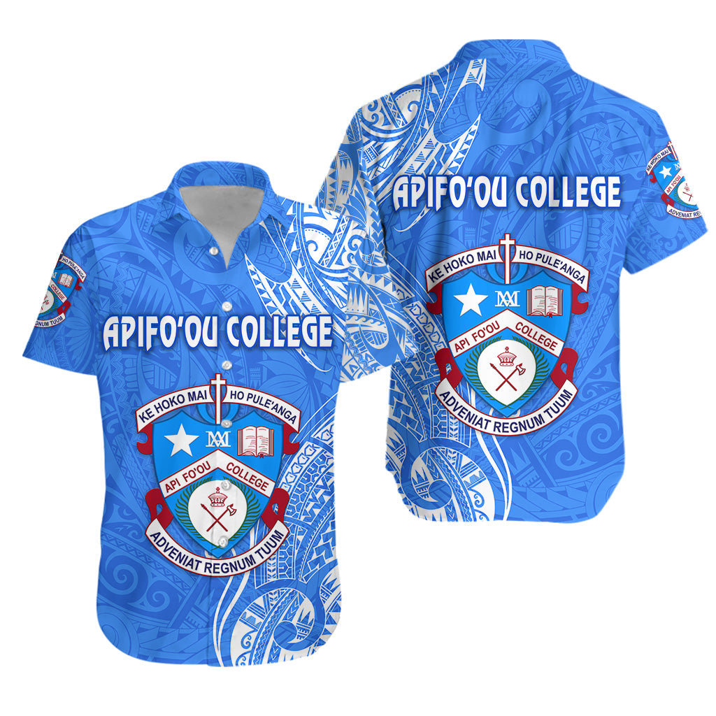 Tonga Apifoou College Hawaiian Shirt Simple Vibes LT8 Unisex Blue - Polynesian Pride