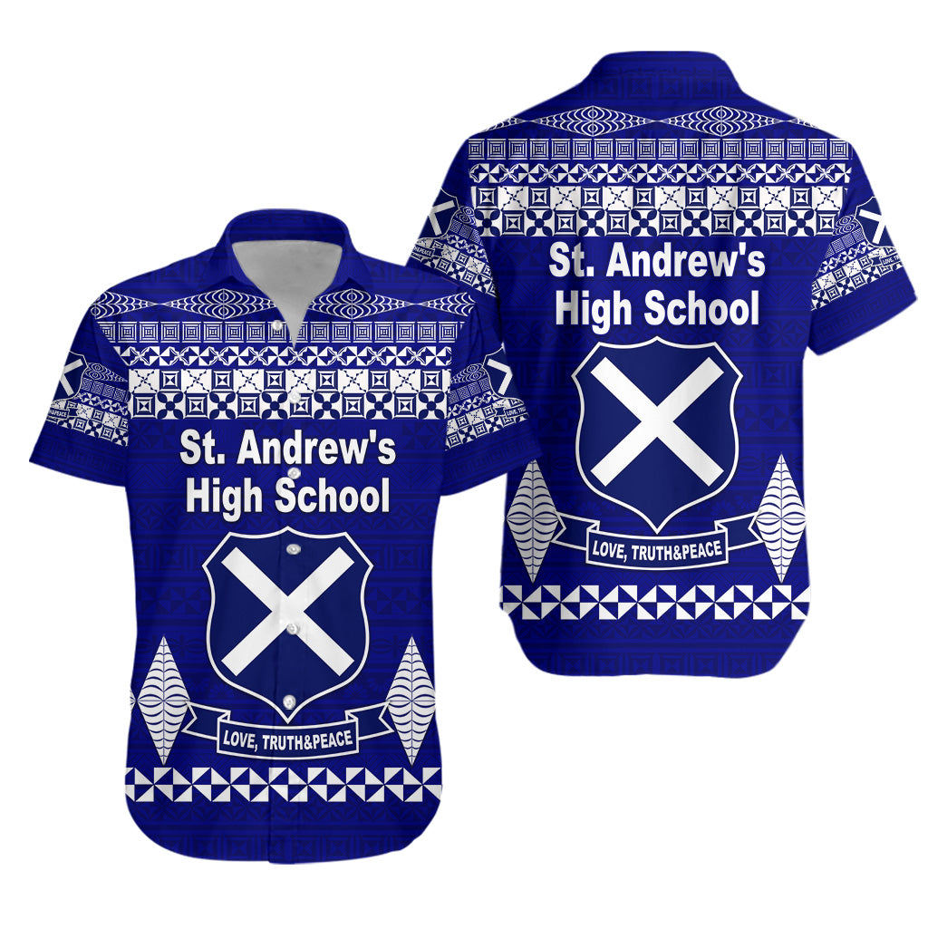 St. Andrew's High School Hawaiian Shirt Simple Tongan Kupesi LT8 - Polynesian Pride