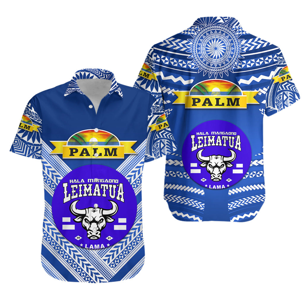 Mate Ma'a Tonga Hawaiian Shirt Leimatu'a Bulls Creative Style - Blue NO.1 LT8 Unisex Blue - Polynesian Pride