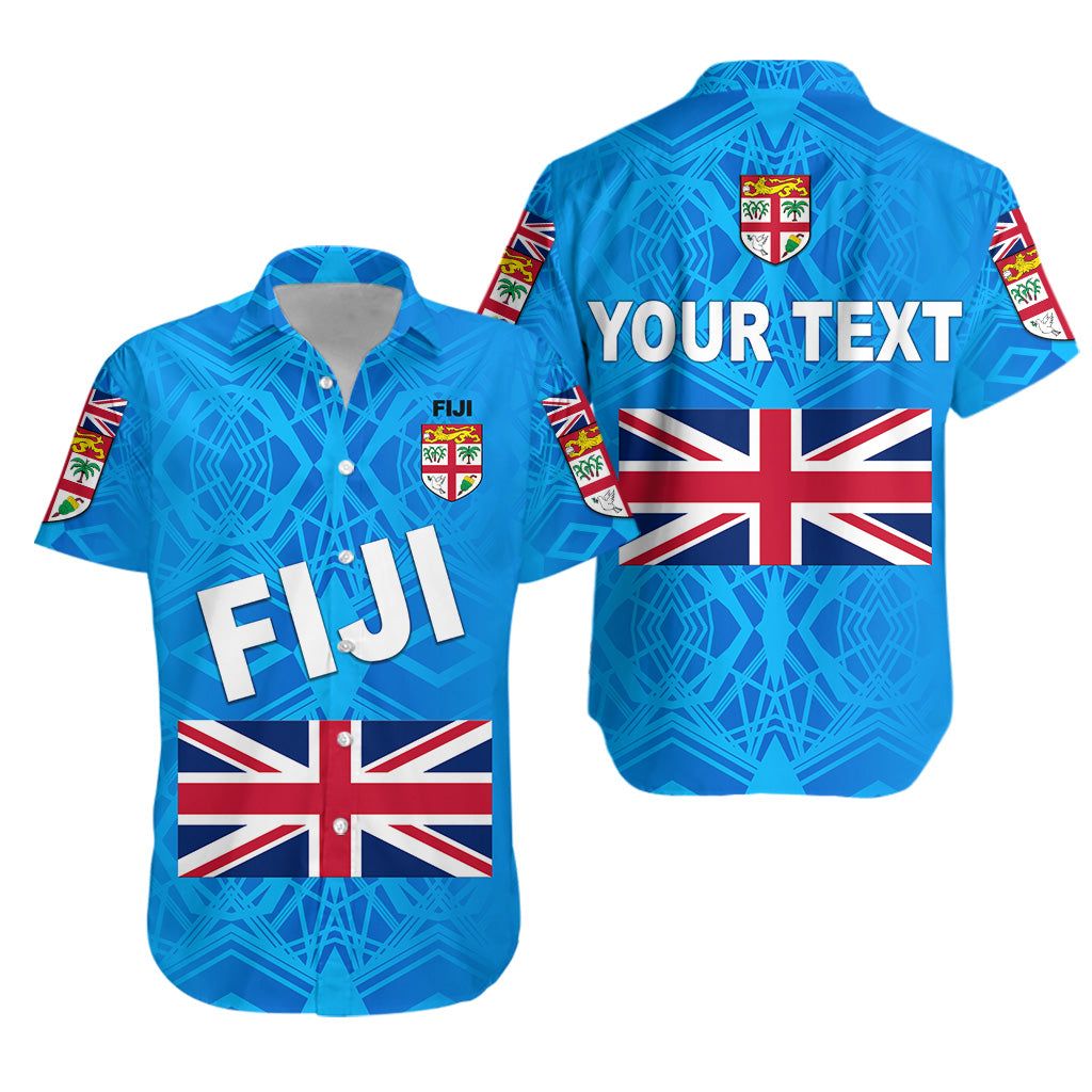 (Custom Personalised) Fiji Day Hawaiian Shirt Flag Vibes LT8 Unisex Blue - Polynesian Pride