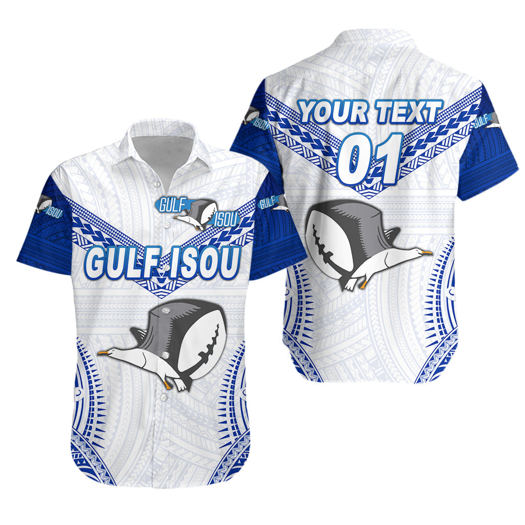 (Custom Personalised) Papua New Guinea PRK Gulf Isou Hawaiian Shirt Rugby Original Style - White, Custom Text And Number LT8 Unisex White - Polynesian Pride