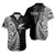 Maori Rugby Hawaiian Shirt Tattoo Mix Fern Leaf LT6 Unisex Black - Polynesian Pride