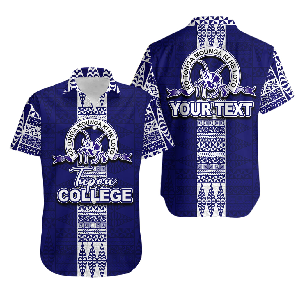 (Custom Personalised) Tupou College Hawaiian Shirts Tonga Simple Style LT6 Unisex Blue - Polynesian Pride