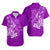 Custom Polynesian Matching Dress And Shirt with Tribal Hammerhead Shark Purple LT6 - Polynesian Pride