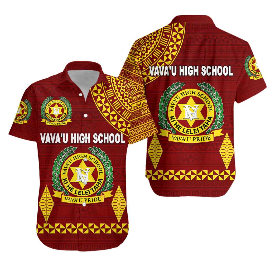 Tonga Vava'u High School Hawaiian Shirt Simple Style - Maroon LT8 Unisex Maroon - Polynesian Pride