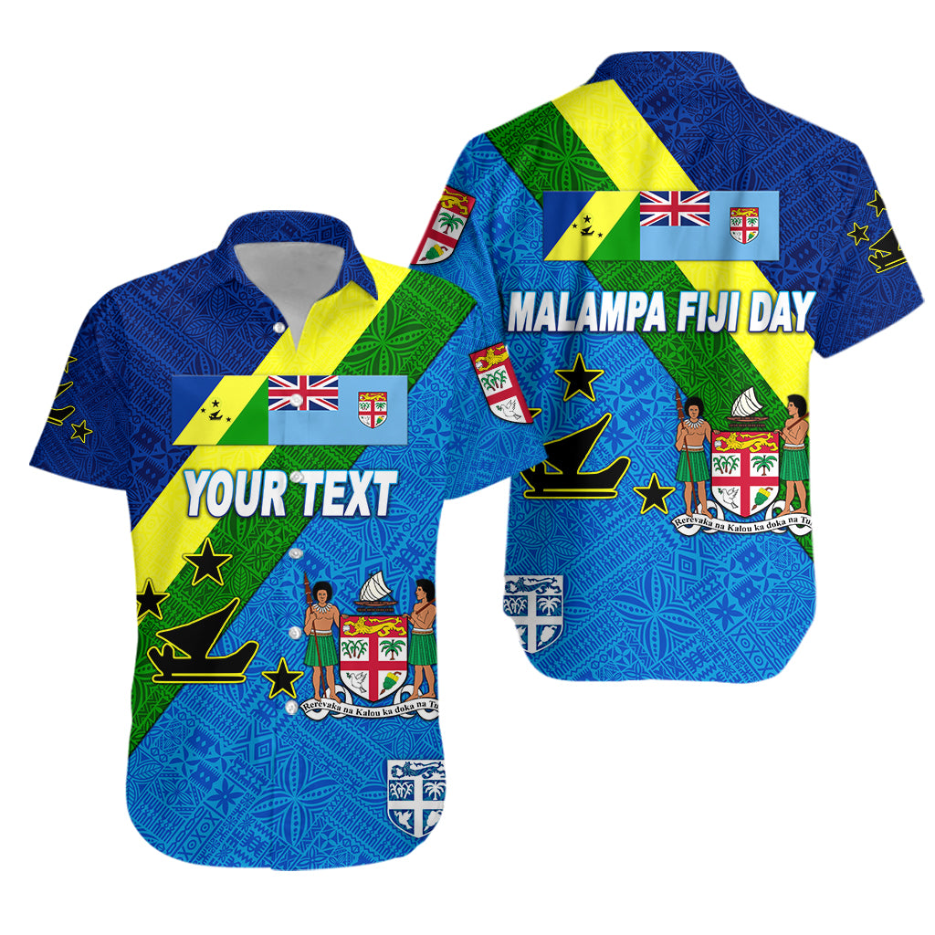 (Custom Personalised) Vanuatu Malampa And Fiji Day Hawaiian Shirt October 10 LT8 Unisex Blue - Polynesian Pride