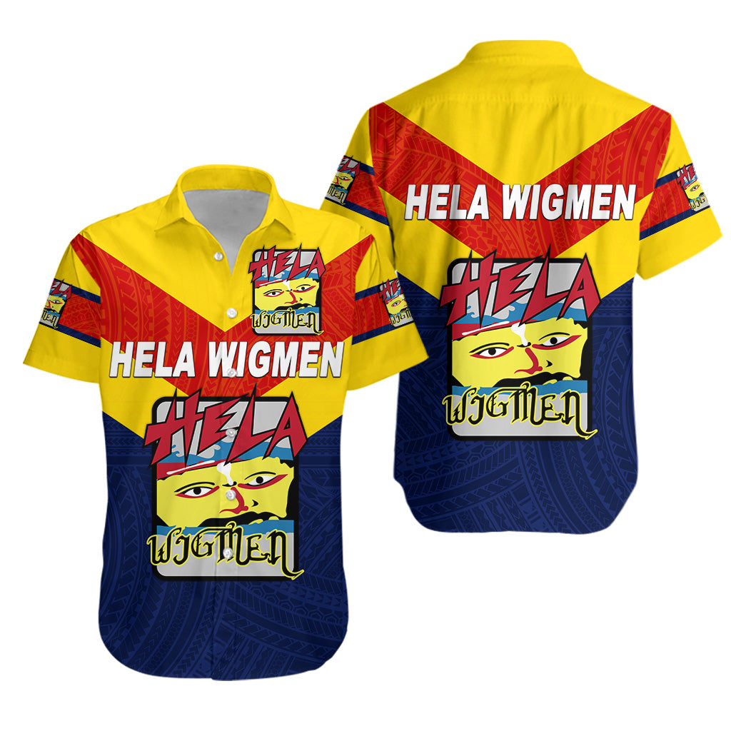 Papua New Guinea Hela Wigmen Hawaiian Shirt Rugby Simple Style LT8 Unisex Blue - Polynesian Pride