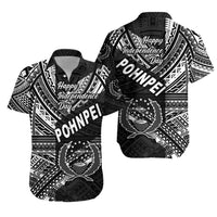 FSM Pohnpei Hawaiian Shirt Happy Independence Day Original Vibes - Black LT8 Unisex Black - Polynesian Pride