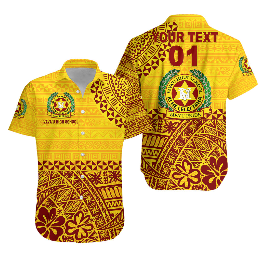 (Custom Personalised) Tonga Vava'u High School Hawaiian Shirt Kupesi Vibes - Yellow LT8 - Polynesian Pride