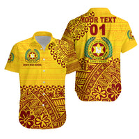 (Custom Personalised) Tonga Vava'u High School Hawaiian Shirt Kupesi Vibes - Yellow LT8 - Polynesian Pride