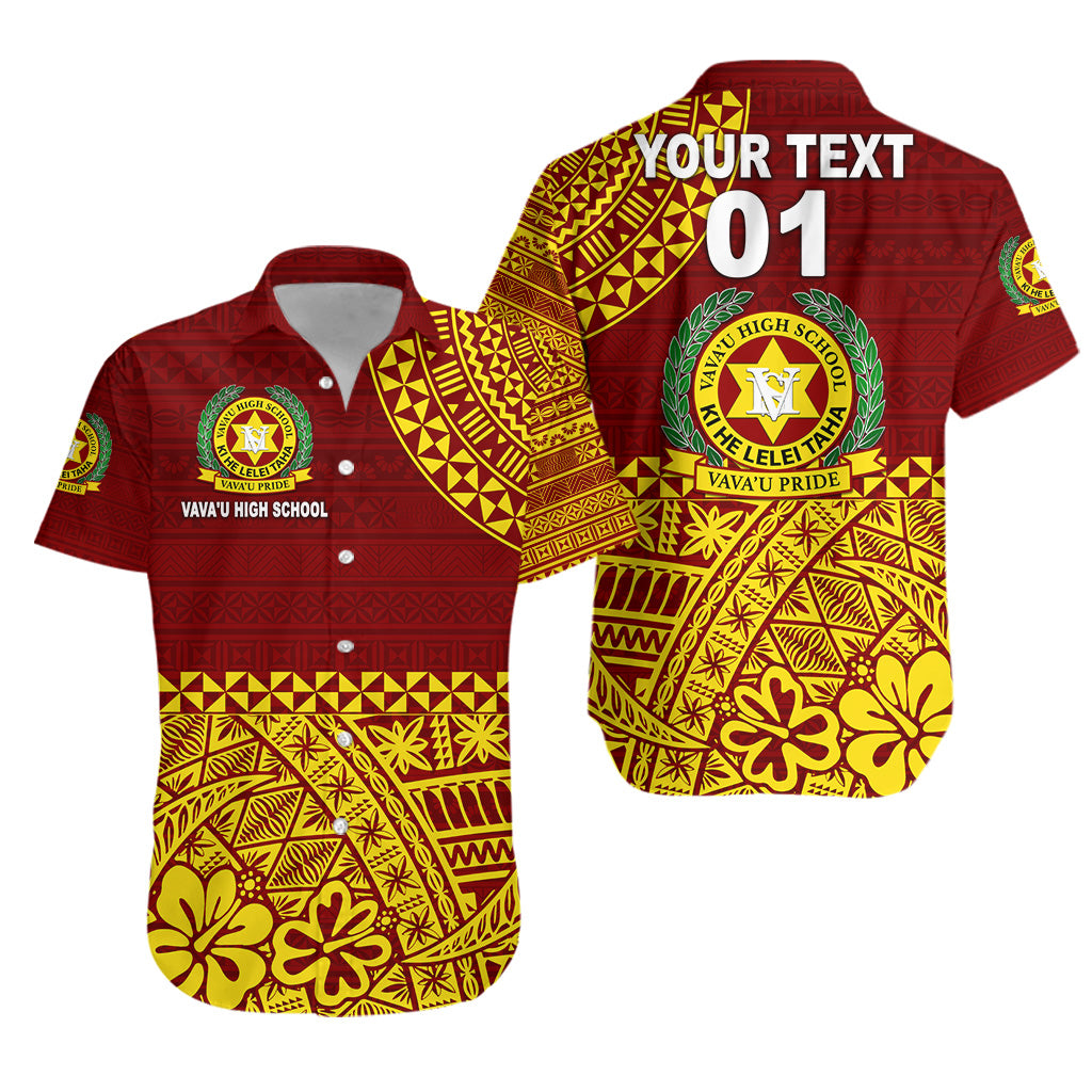 (Custom Personalised) Tonga Vava'u High School Hawaiian Shirt Kupesi Vibes - Maroon LT8 Yellow - Polynesian Pride