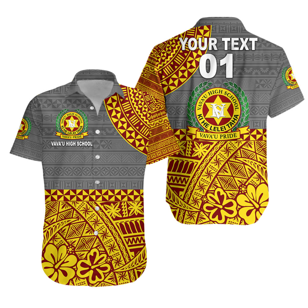 (Custom Personalised) Tonga Vava'u High School Hawaiian Shirt Kupesi Vibes - Grey LT8 - Polynesian Pride