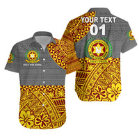 (Custom Personalised) Tonga Vava'u High School Hawaiian Shirt Kupesi Vibes - Grey LT8 - Polynesian Pride