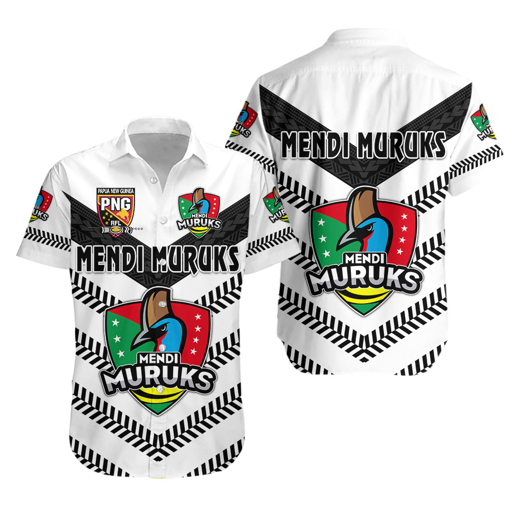 Papua New Guinea PRK Mendi Muruks Hawaiian Shirt Rugby Original Style - White LT8 Unisex White - Polynesian Pride