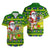 Cook Islands Christmas Hawaiian Shirt Cool Santa Claus LT6 Unisex Green - Polynesian Pride