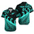 (Custom Personalised) New Zealand Rugby Maori Hawaiian Shirt Silver Fern Koru Vibes - Turquoise LT8 - Polynesian Pride