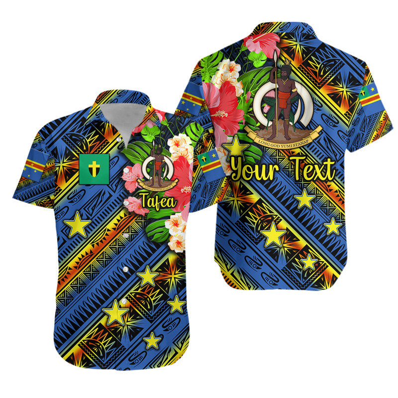 (Custom Personalised) Vanuatu Tafea Hawaiian Shirt Independence Be Proud LT8 Unisex Blue - Polynesian Pride