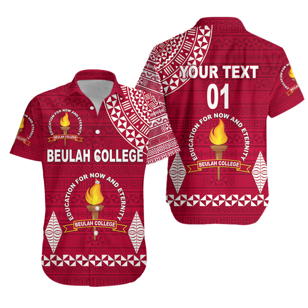 (Custom Personalised) Tonga Beulah College Hawaiian Shirt Simple Style, Custom Text And Number LT8 Unisex Maroon - Polynesian Pride