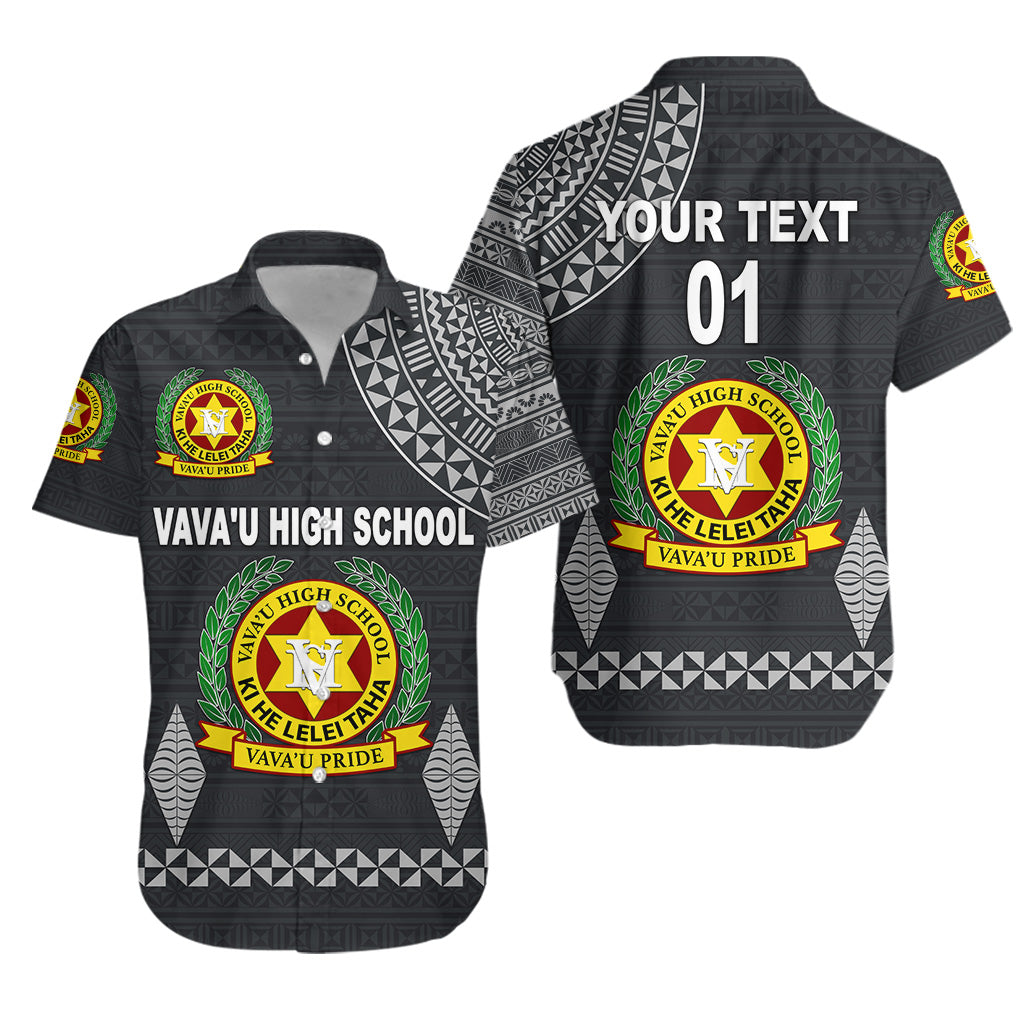 (Custom Personalised) Tonga Vava'u High School Hawaiian Shirt Simple Style - Dark Grey LT8 - Polynesian Pride