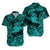 (Custom Personalised) Hawaii Hammer Shark Polynesian Hawaiian Shirt Unique Style - Turquoise LT8 - Polynesian Pride