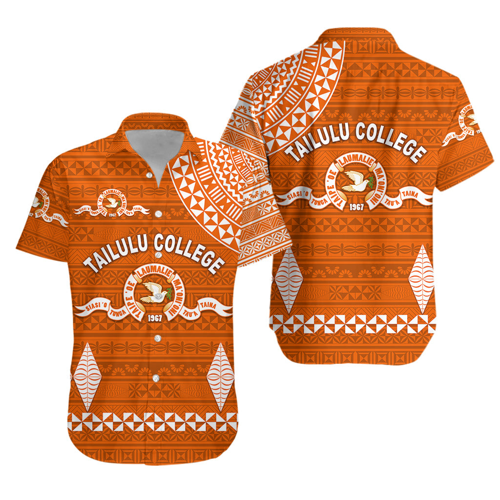 Tonga Tailulu College Hawaiian Shirt Simple Style LT8 Unisex Orange - Polynesian Pride