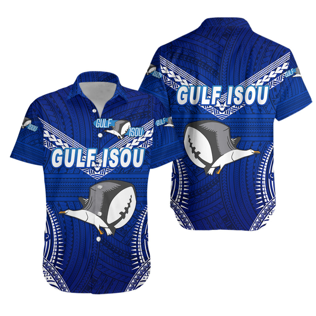 Papua New Guinea PRK Gulf Isou Hawaiian Shirt Rugby Original Style - Blue LT8 Unisex Blue - Polynesian Pride