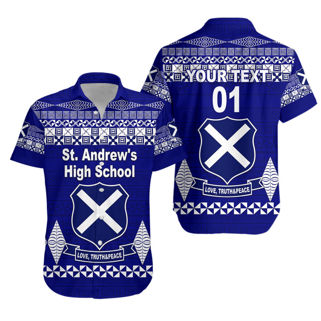 (Custom Personalised) St. Andrew's High School Hawaiian Shirt Simple Tongan Kupesi LT8 - Polynesian Pride