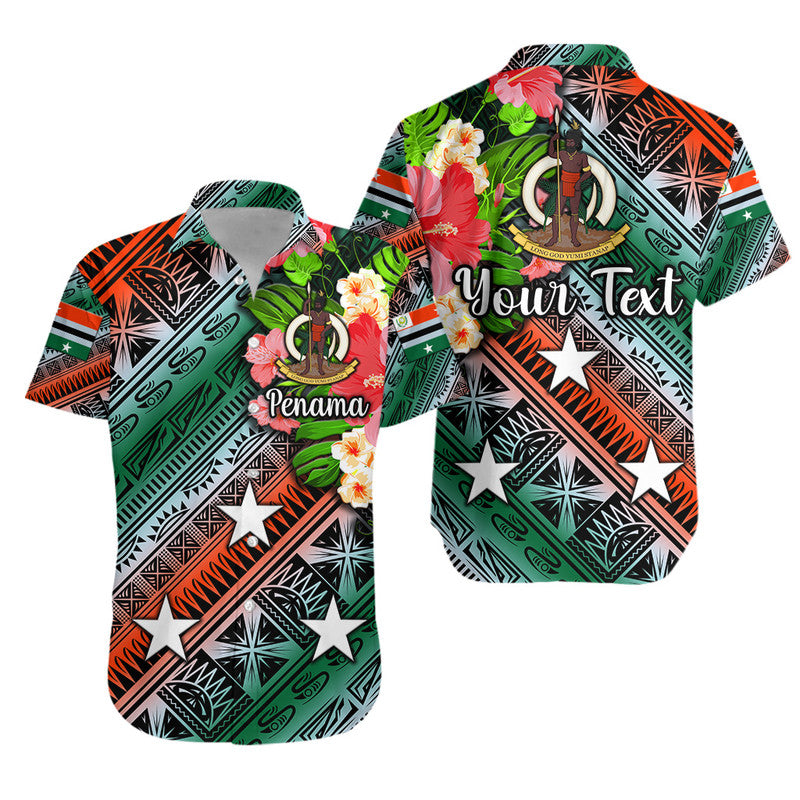 (Custom Personalised) Vanuatu Penama Hawaiian Shirt Independence Be Proud LT8 Unisex Green - Polynesian Pride