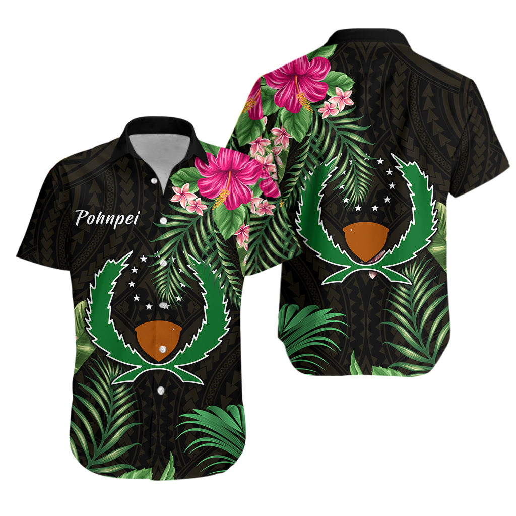 Pohnpei Micronesia Gold Hawaiian Shirt Tropical Flowers LT13 Unisex Gold - Polynesian Pride