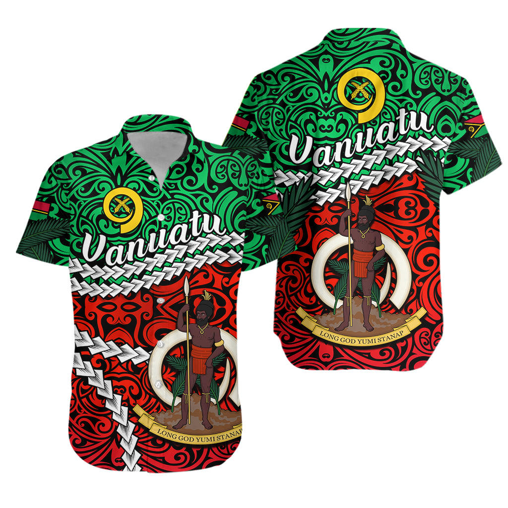 Vanuatu Hawaiian Shirt Simple LT13 Unisex Green - Polynesian Pride