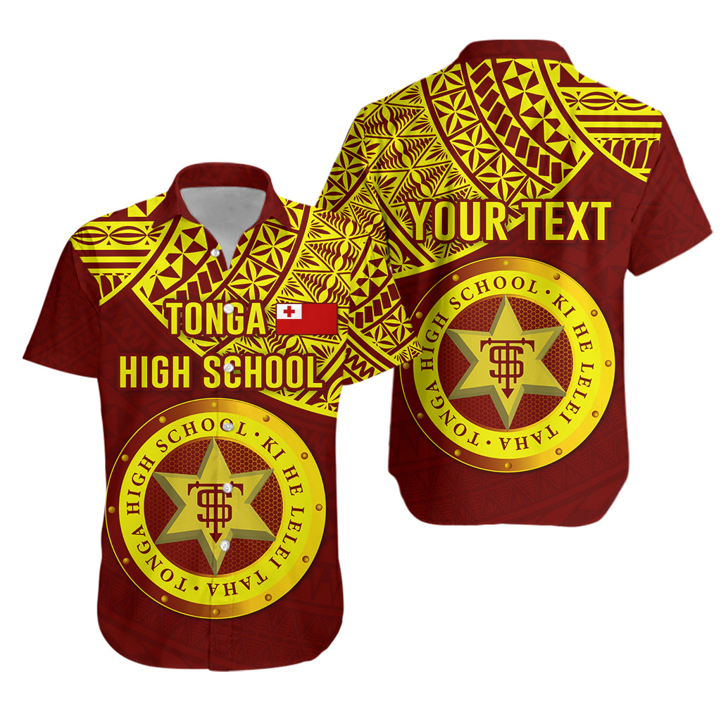 (Custom Personalised) Tonga High School Hawaiian Shirt Maroon and Gold LT4 Unisex Maroon - Polynesian Pride