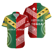 Australia and Tonga Hawaiian Shirt Version Special LT13 Unisex Red - Polynesian Pride