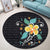 Hawaiian Aloha Plumeria Polynesian Round Carpet - AH - AH - Polynesian Pride