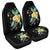 Hawaiian Aloha Plumeria Polynesian Car Seat Covers - AH - AH Universal Fit Black - Polynesian Pride