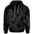 Hawaiian Anchor Poly Tribal Hibiscus Polynesian Hoodie Gray - Polynesian Pride