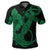 Hawaiian Anchor Poly Tribal Hibiscus Polynesian Polo Shirt Green - Polynesian Pride