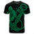 Hawaiian Anchor Poly Tribal Hibiscus Polynesian T Shirt Green - Polynesian Pride