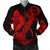 Hawaiian Anchor Poly Tribal Hibiscus Polynesian Bomber Jacket Red - AH Black Unisex - Polynesian Pride